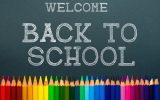 back to school. color pencils