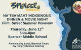 NA’TSA’MAHT Dinner & Movie Night at Spencer Middle School